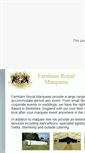 Mobile Screenshot of farnhamroyalmarquees.co.uk